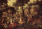 Joachim Beuckelaer A Village Celebration oil